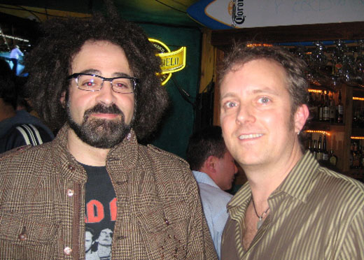 James Moors with Adam Duritz